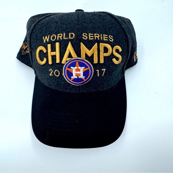 Houston Astros World Champs 2017 Wool Blend Baseball Cap - Picture 2 of 8